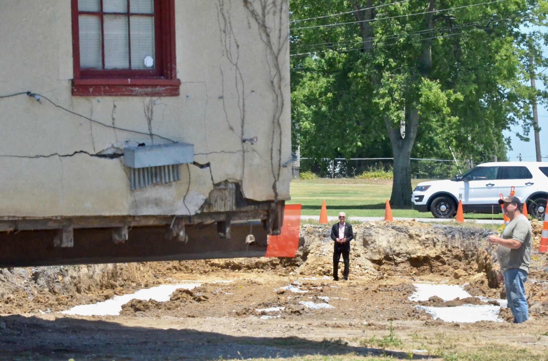 Train depot moved to new home
